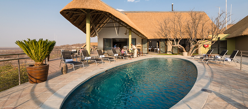 Be captivated by the arid savannah at the poolside of Safarihoek