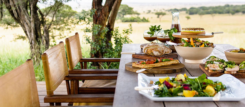 Gather your group for an exquisite lunch at Singita Serengeti House