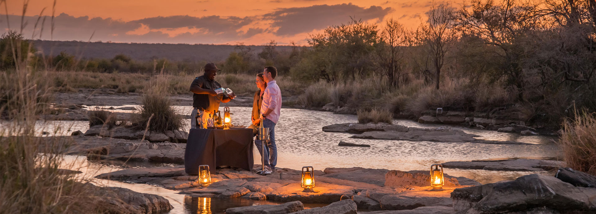 Sundowners in Africa are all a part of life on safari