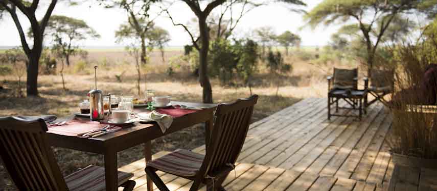 Look out for elephants munching at the fruit trees surrounding Chada Katavi