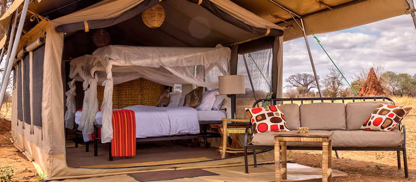 Tanzania safari tent in Tarangire National Park