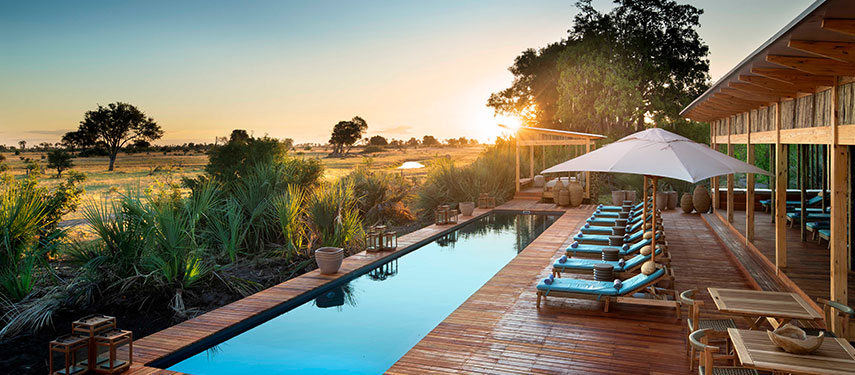 Tawana safari camp Botswana swimming pool