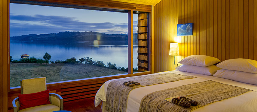 Guest rooms at Tierra Chiloe offer comfort while immerse you in the dramatic coastline and scenic clifftops.