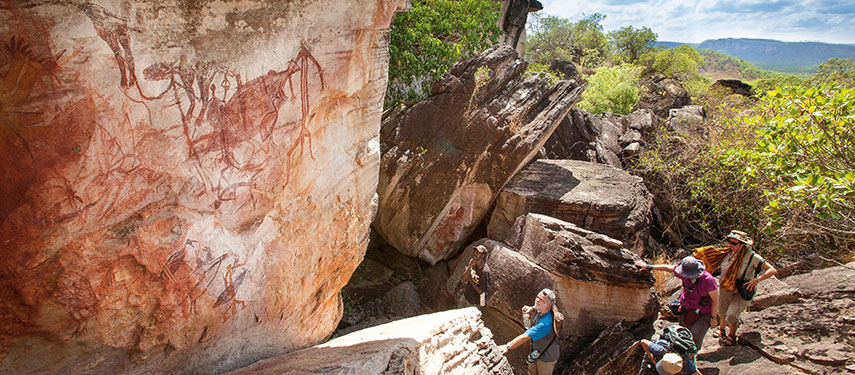Exploring sacred Aboriginal rock art on Injalak Hill with Venture North